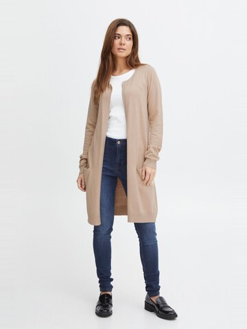 PULZ Jeans Knit cardigan 'Sara' in Beige