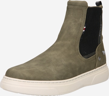 MUSTANG Chelsea boots in Groen: voorkant