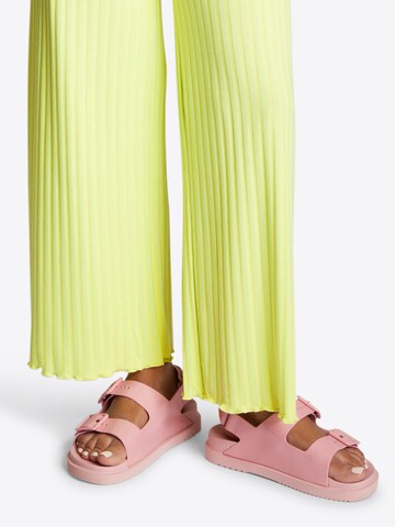 Wide Leg Pantalon Rich & Royal en jaune