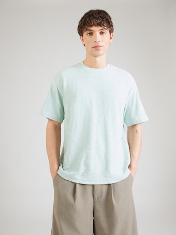 T-Shirt 'Flower' BOSS en bleu : devant