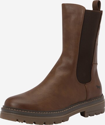 MUSTANG Chelsea boots in Bruin: voorkant