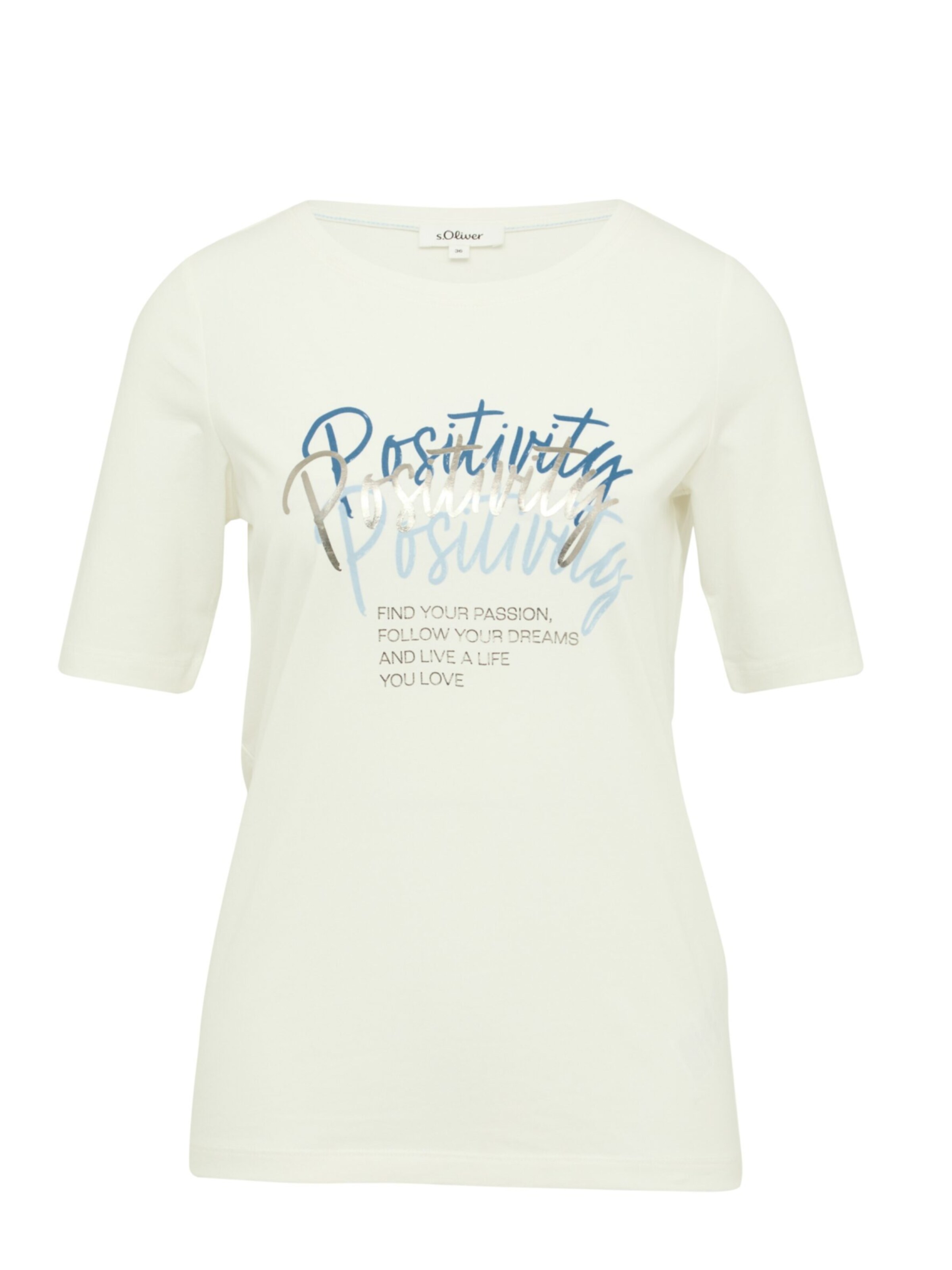 T-shirt s.Oliver en beige : devant