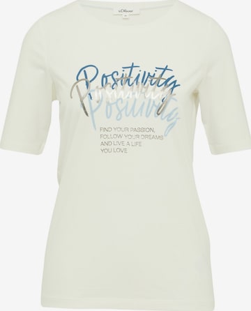 T-shirt s.Oliver en beige : devant