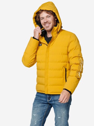 Veste d’hiver KOROSHI en jaune : devant