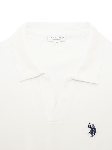 U.S. POLO ASSN. Shirt 'Knopflos' in Wit