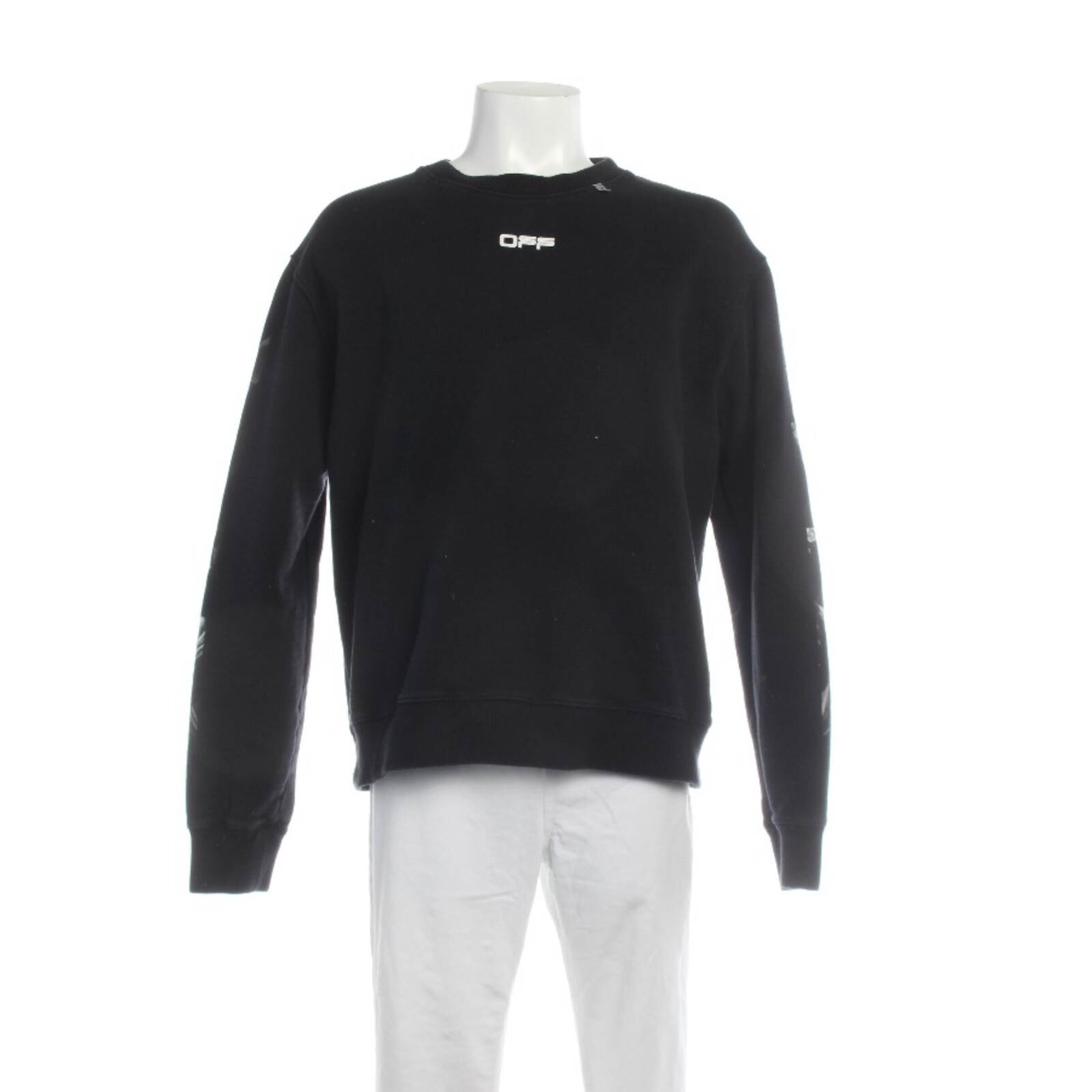 Off-White Sweatshirt / Sweatjacke XXL in Grau: Vorderseite