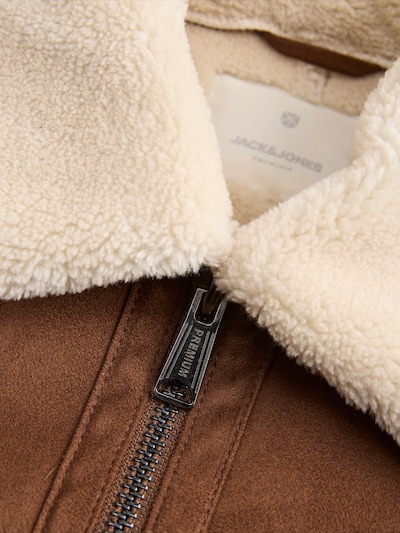 Jack & Jones Premium Tussenjas 'JPRCCLUKE' in XS in de kleur Crème / Cognac, Productweergave