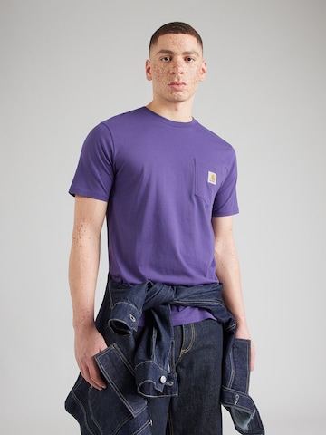 Carhartt WIP Μπλουζάκι σε λιλά: μπροστά