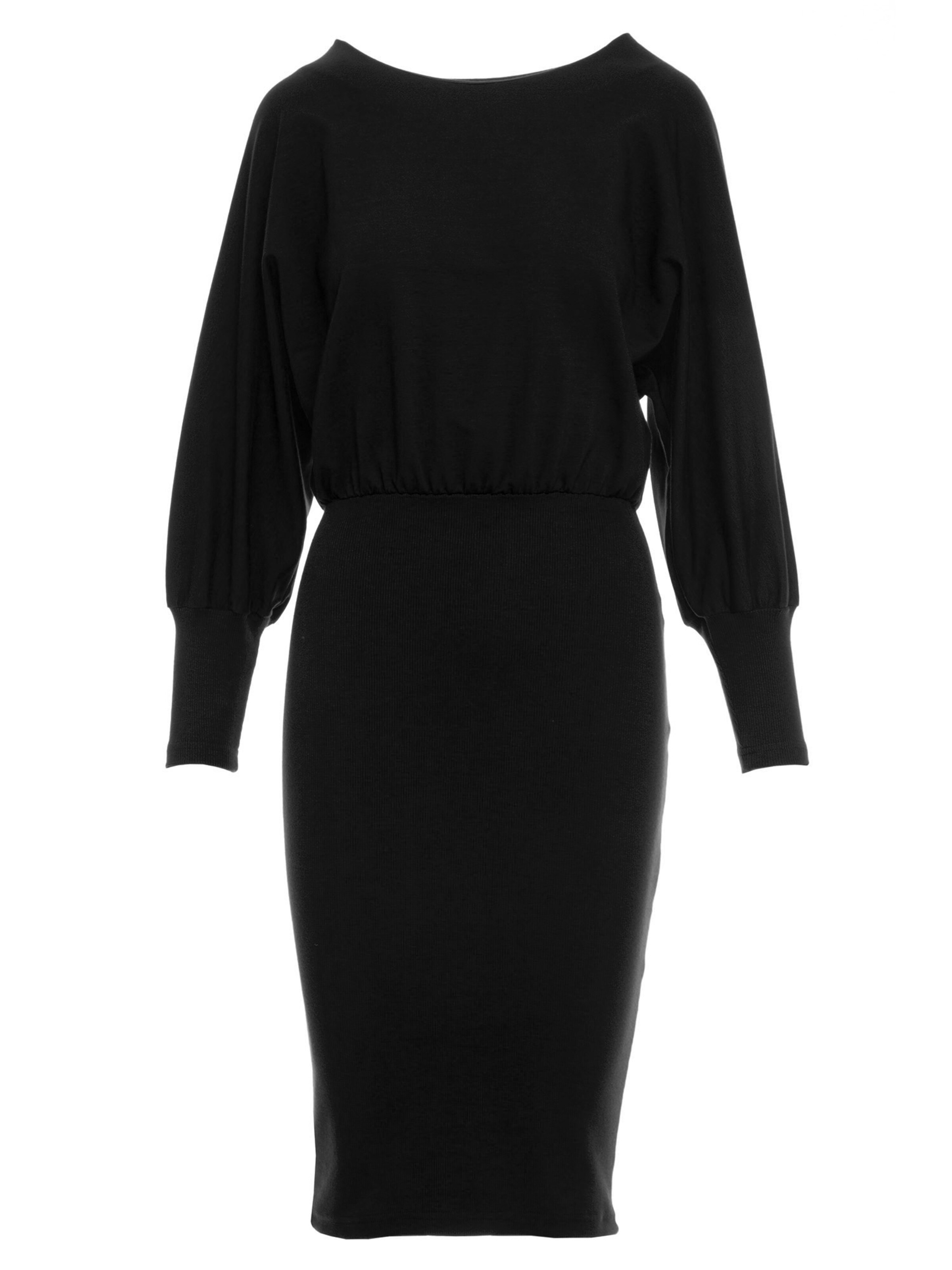 made of emotion Jurk 'M690' in Zwart: voorkant