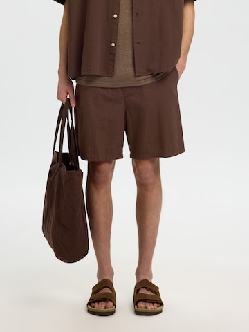 SELECTED Regular Pants in Brown