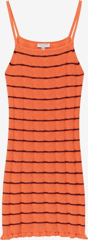 Pull&BearPletena haljina - narančasta boja: prednji dio