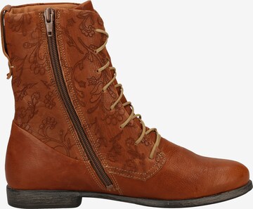 THINK! Lace-Up Ankle Boots in Brown