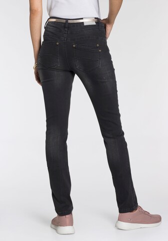 KangaROOS Slimfit Jeans in Schwarz