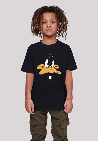 F4NT4STIC Shirt 'Looney Tunes Daffy Duck Big Face' in Black: front