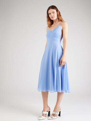 Robe de cocktail Vera Mont en bleu : devant