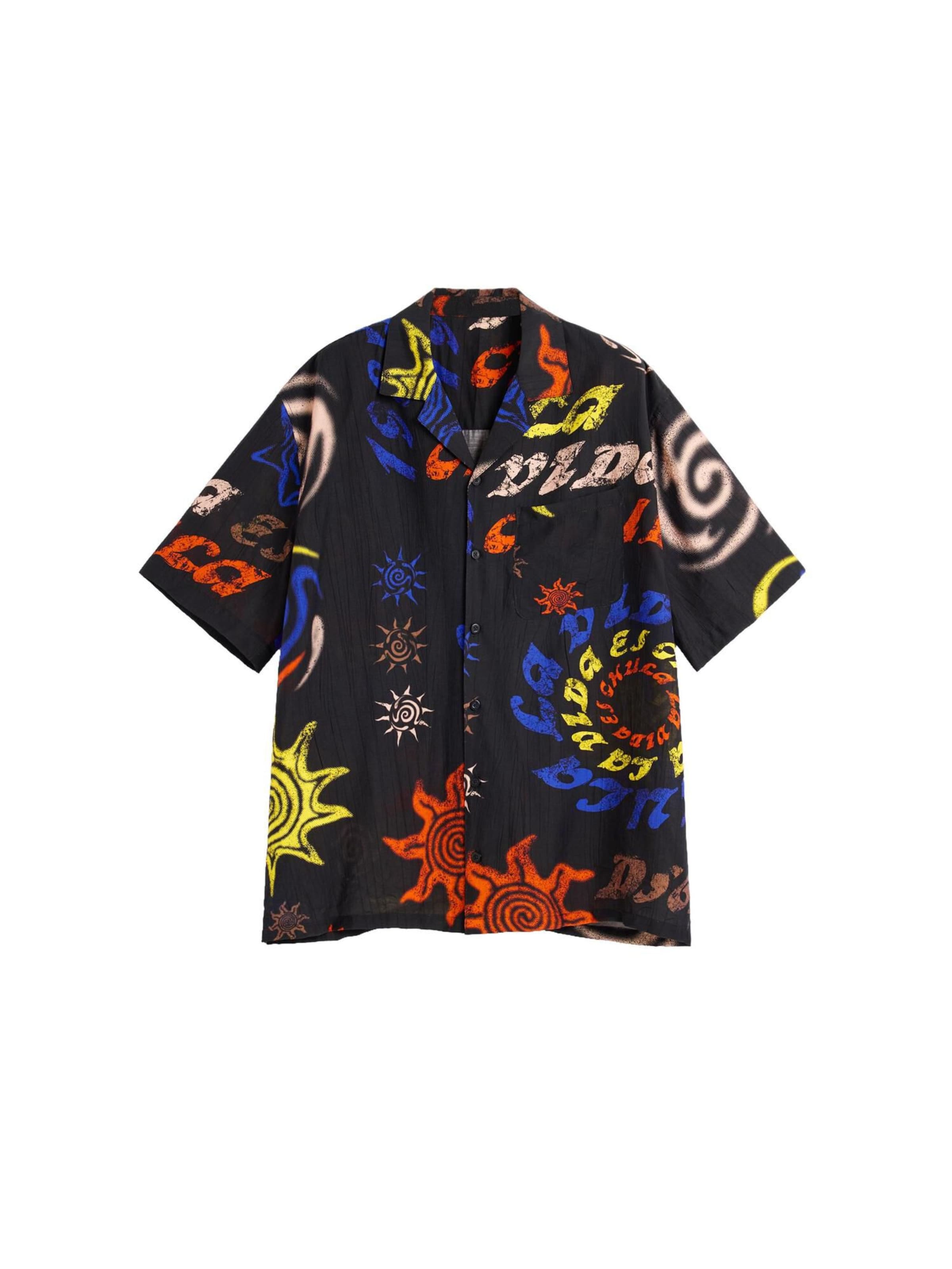 Regular fit Camicia di Desigual in nero: frontale
