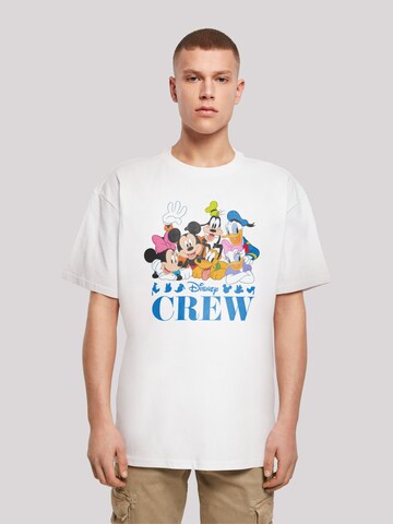 T-Shirt 'Disney Micky Maus Disney Friends' F4NT4STIC en blanc : devant