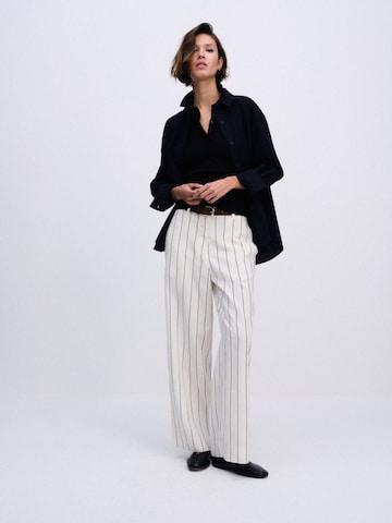 The Set Wide Leg Hose in Blau: Vorderseite