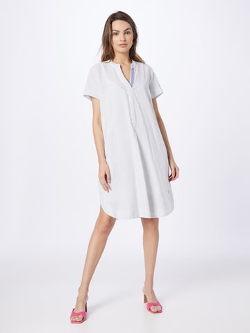 Emily Van Den Bergh Shirt Dress in White: front