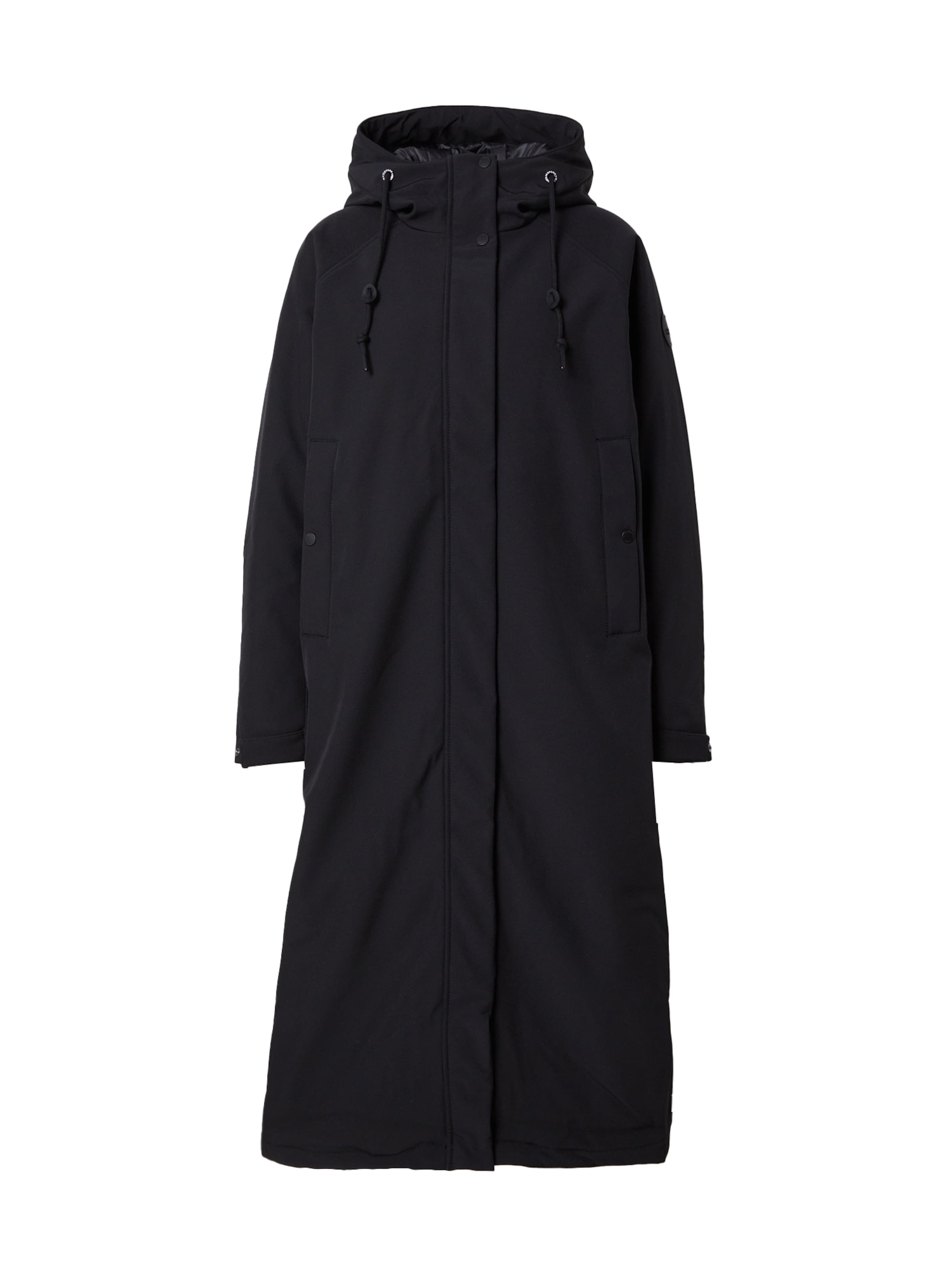 ICEPEAK Outdoormantel 'Adamas' in Schwarz: Vorderseite