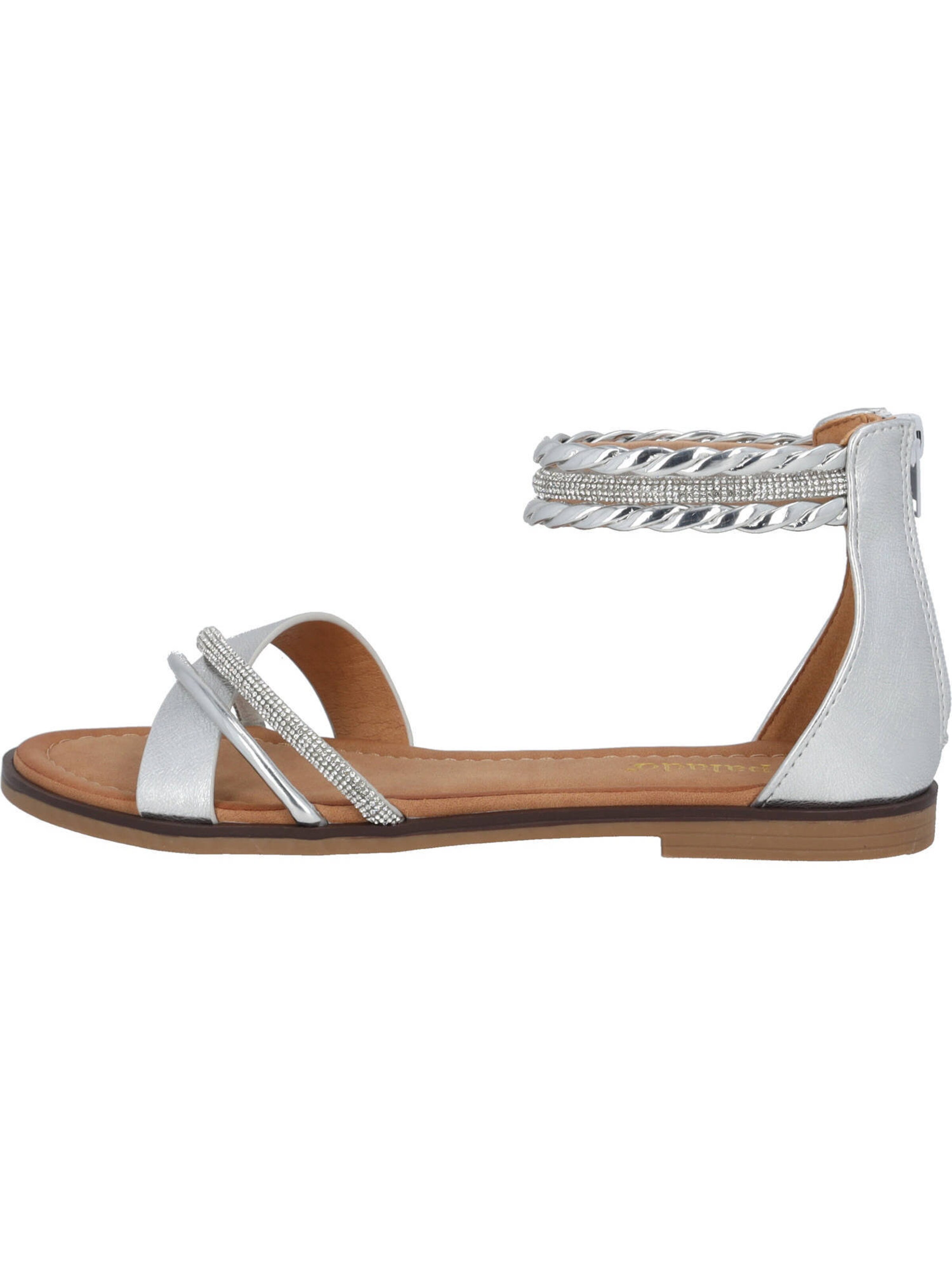 Palado Sandale 'Chritina' in Silber: Vorderseite