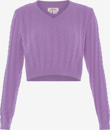 Pull-over aleva en violet : devant