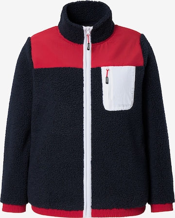 Veste de survêtement Ulla Popken en bleu : devant