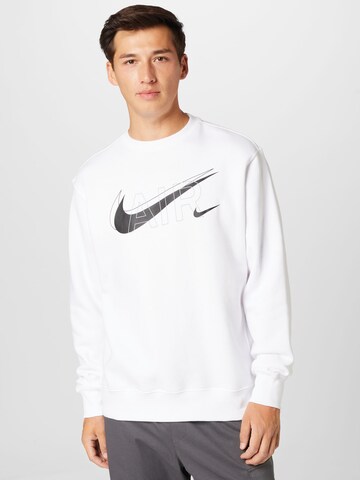 Bluză de molton de la Nike Sportswear pe alb: față