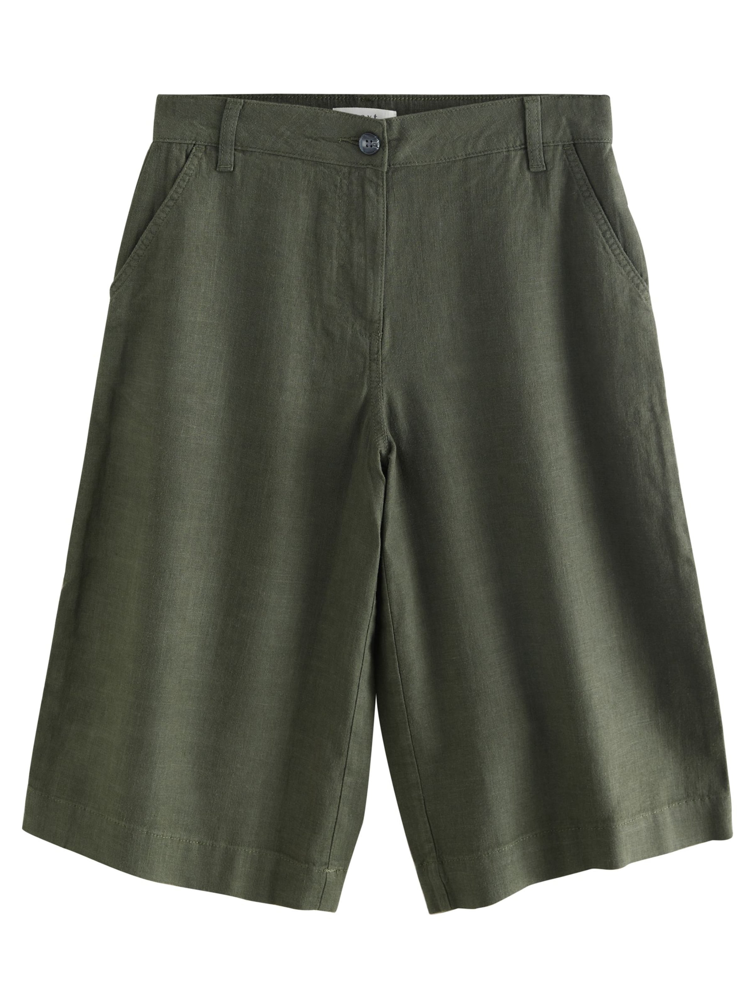 Next Wide leg Jeans in Green: front