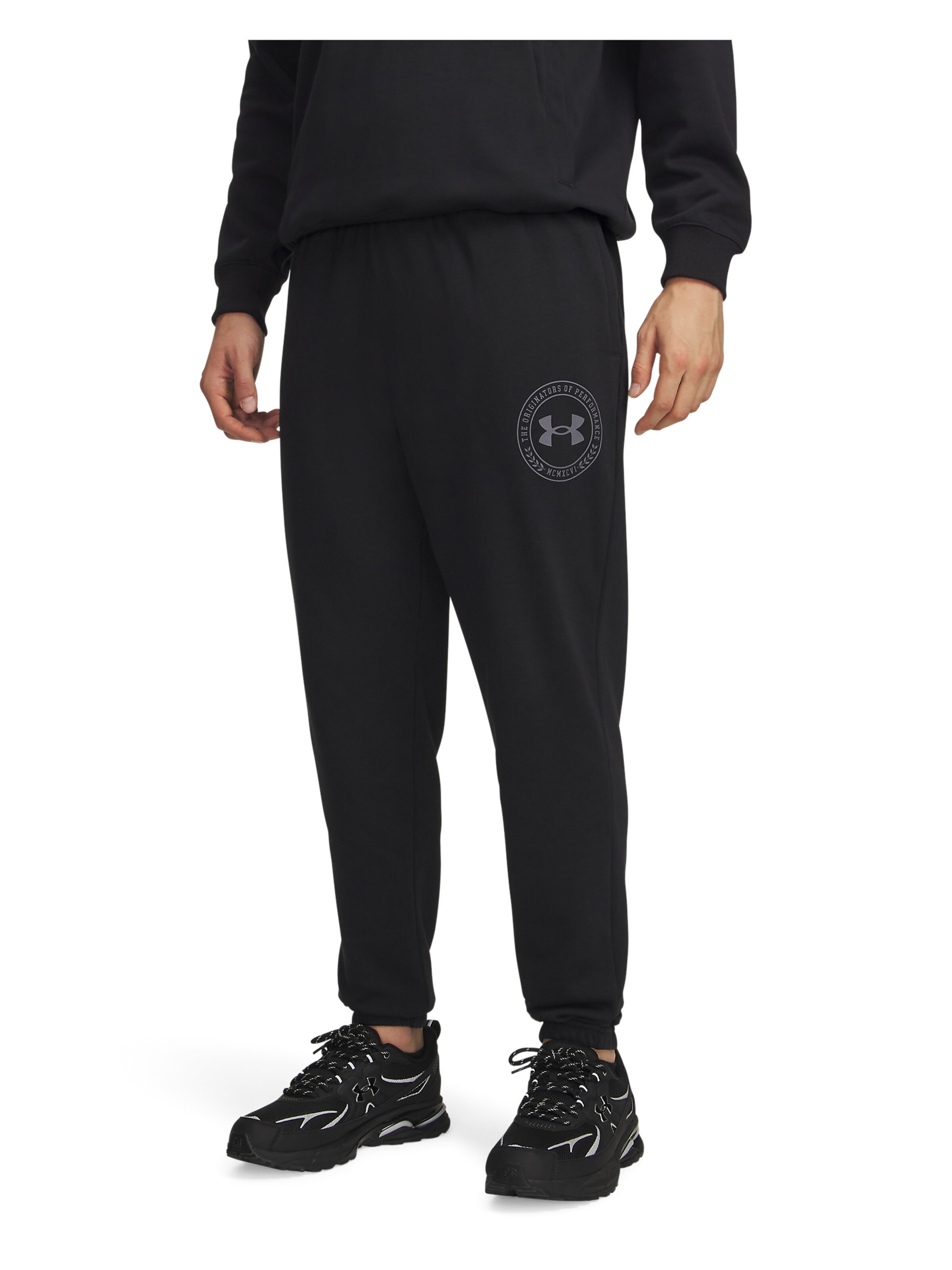 UNDER ARMOUR Regular Sportbroek 'Rival' in Zwart: voorkant