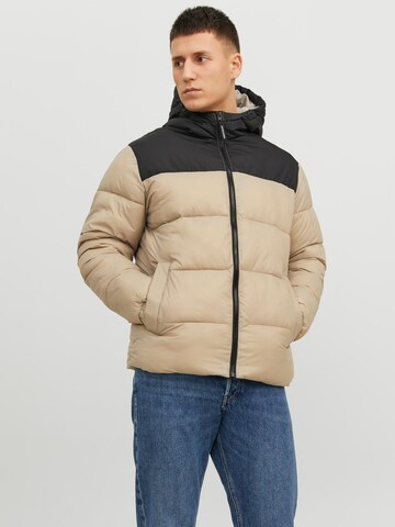 JACK & JONES Tussenjas 'Toby' in Beige: voorkant