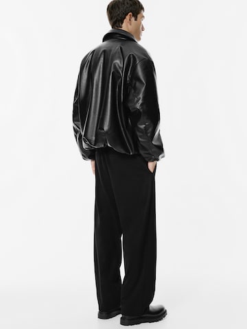 Wide Leg Pantalon Pull&Bear en noir