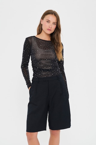 SAINT TROPEZ - Blusa en negro: frente