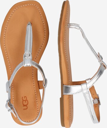 UGG T-Bar Sandals 'Madeena' in Silver
