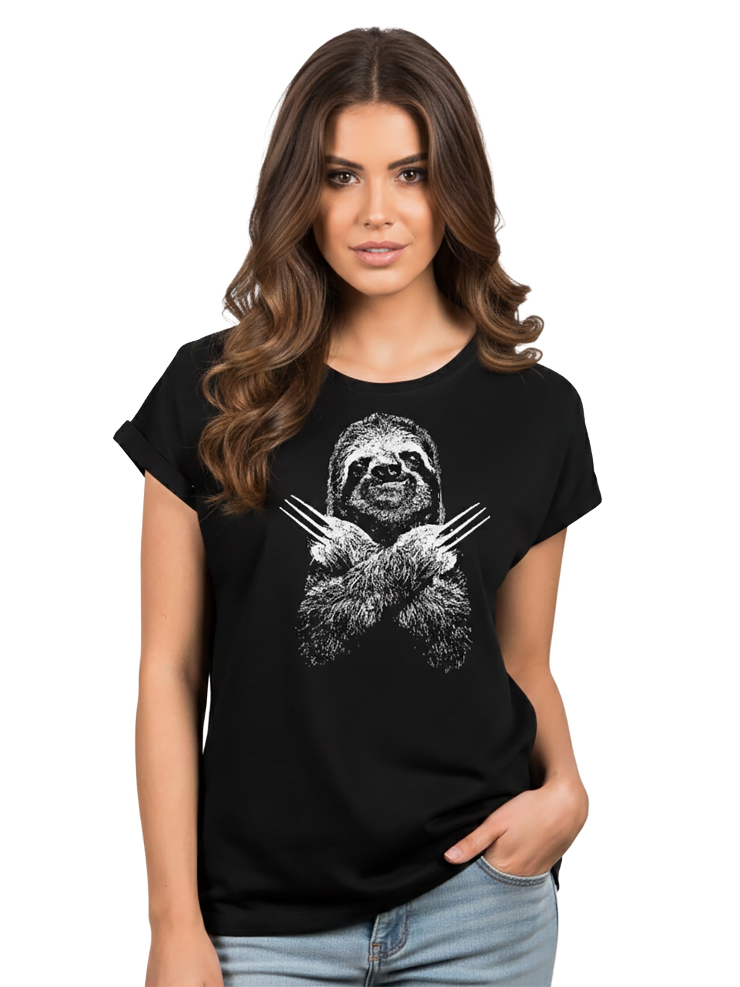 MAKAYA Shirt 'Sloth' in Black