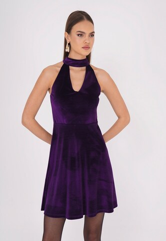 FRESHLIONS Minikleid 'Lolie' in Lila: Vorderseite