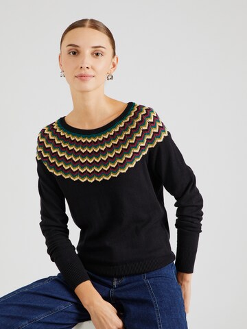 King Louie Pullover 'Andie Woogie' in Schwarz: Vorderseite