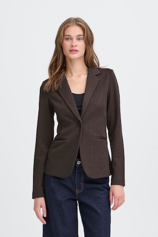 Blazer 'IHKate' ICHI en marron : devant