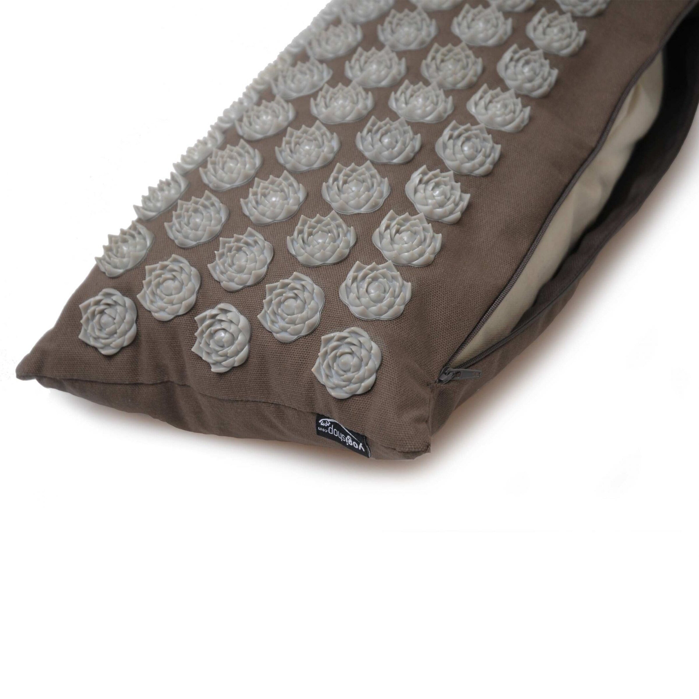 Yogishop Pillow 'Lotus Blossom' in Grey