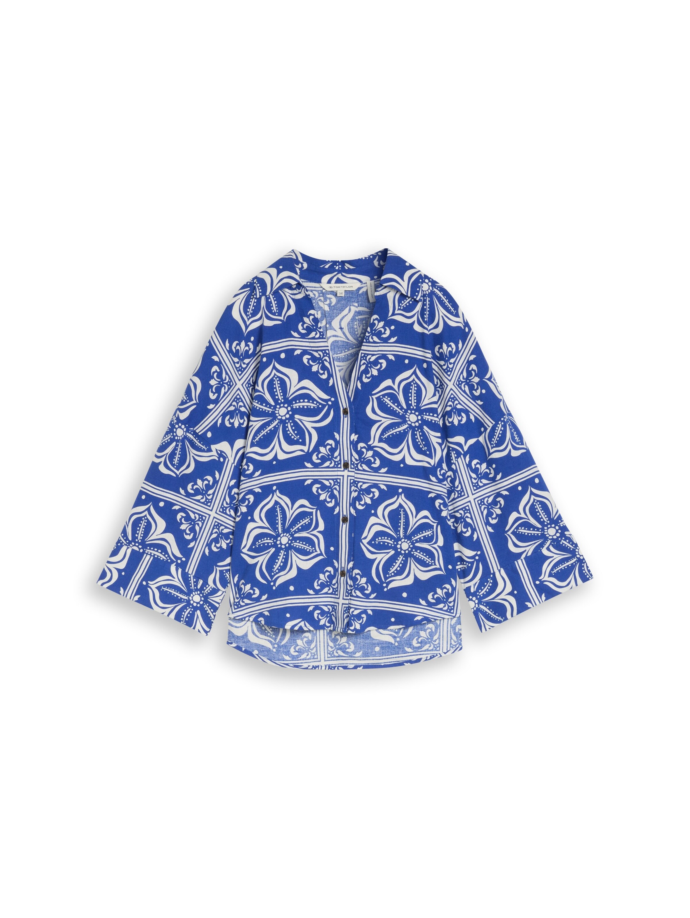 TOM TAILOR Bluza | modra barva: sprednja stran