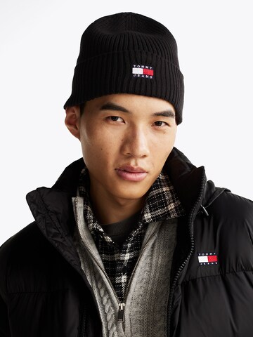 Tommy Jeans Muts in Zwart: voorkant