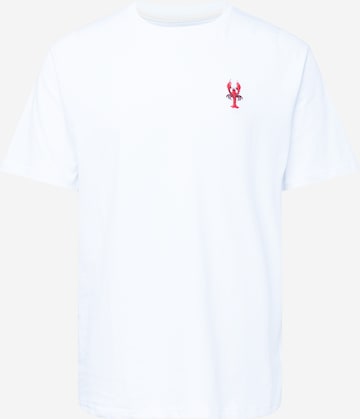 Wemoto - Camisa 'Lobster' em branco: frente