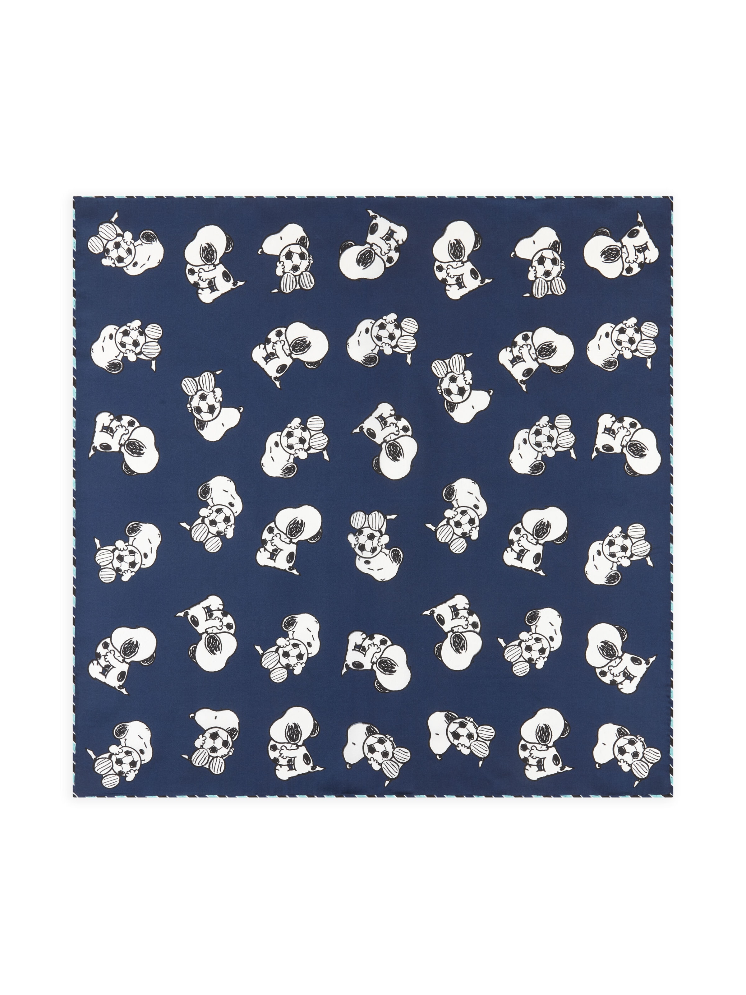 CODELLO Shawl in Blue: front