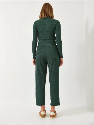 Bianco Lucci - Calças de fato em verde