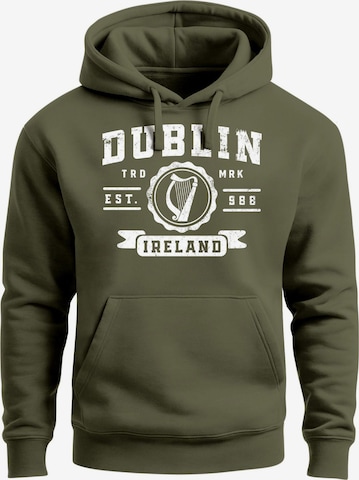Neverless Sweatshirt 'Dublin Irish' in Green: front