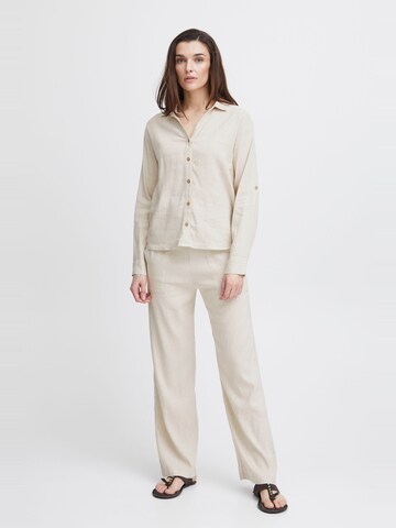 PULZ Jeans - Blusa 'Luca' en beige