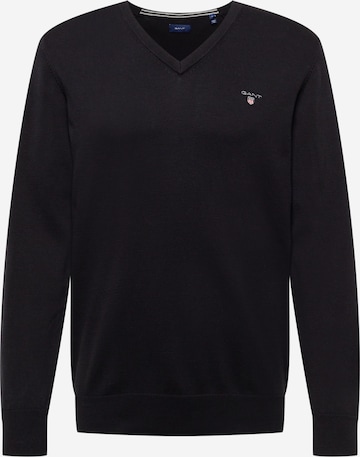 GANT Sweter 'Classic' w kolorze czarny: przód