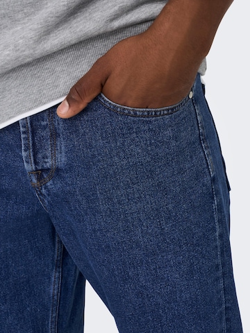 Only & Sons Regular Jeans 'Edge' i blå