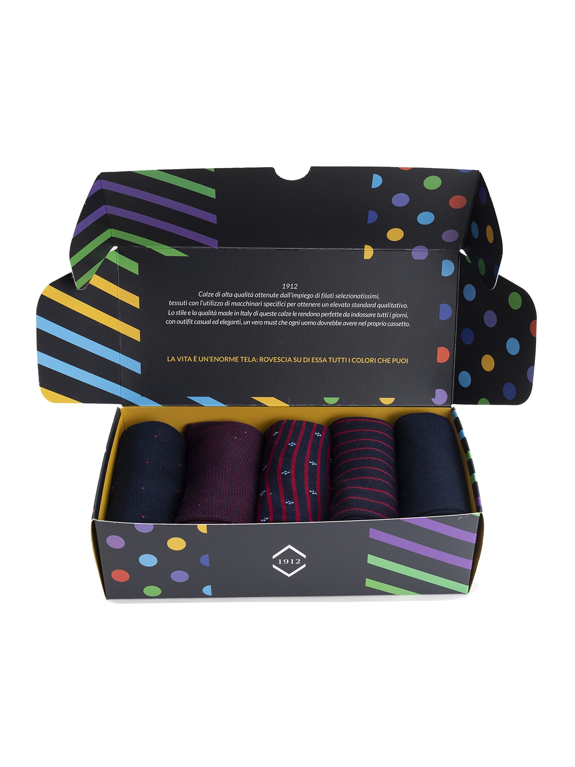 Ciocca Knee socks 'ELEGANT GIFT BOX' in Mixed colours
