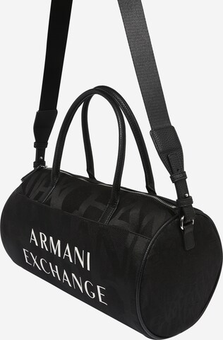 ARMANI EXCHANGE Taška Weekender – černá: přední strana